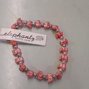 Orange elephantz friendship bracelet